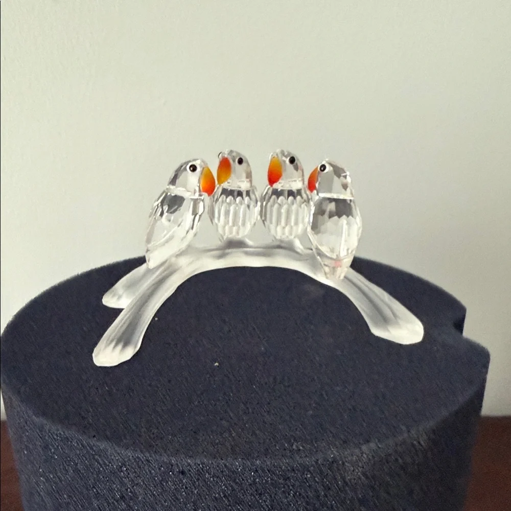 Swarovski Crystal Baby Lovebirds